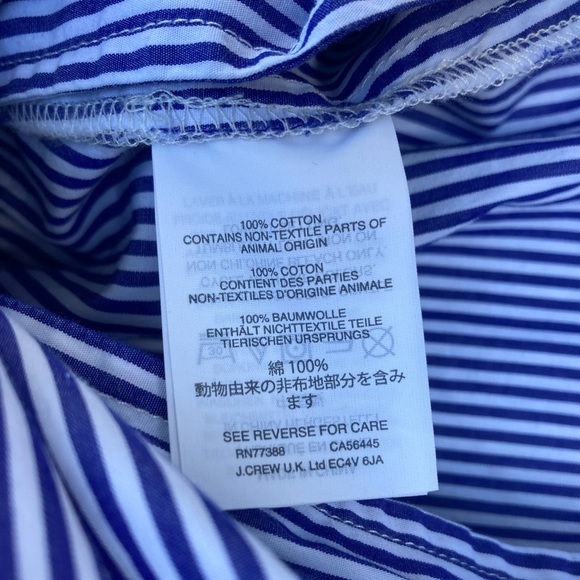 J. Crew Striped Ruffled Tiered Wrap Skirt - Picture 11 of 13